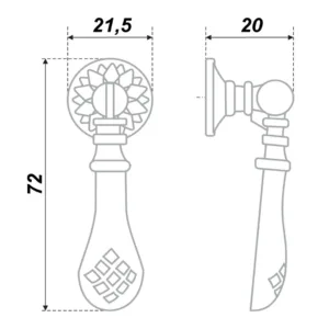 Мебельная ручка RC410BAZ.4