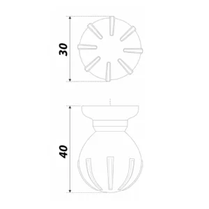 Мебельная ручка TILDA RC308EAB.4
