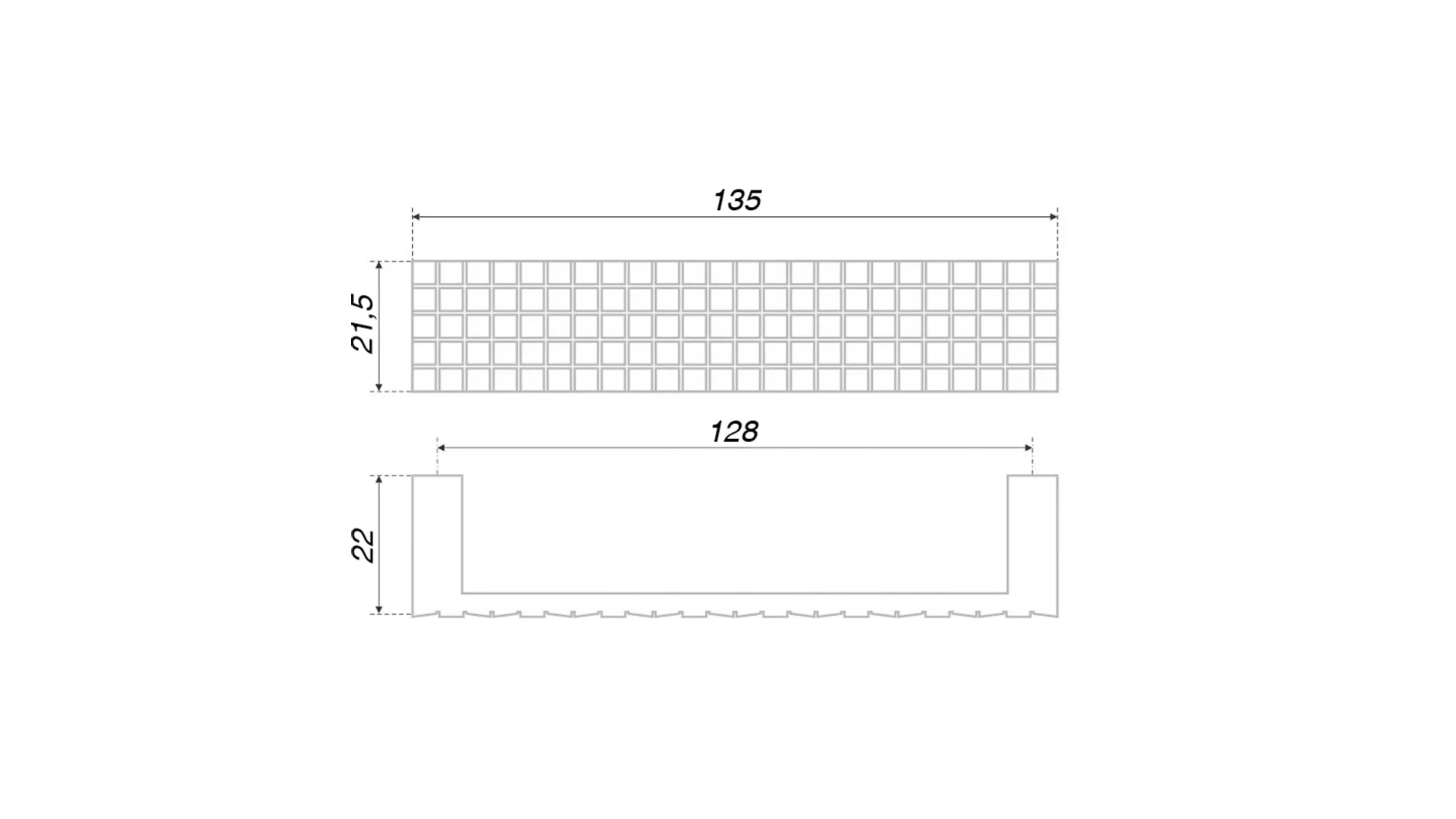 Мебельная ручка RS279CP.4/128