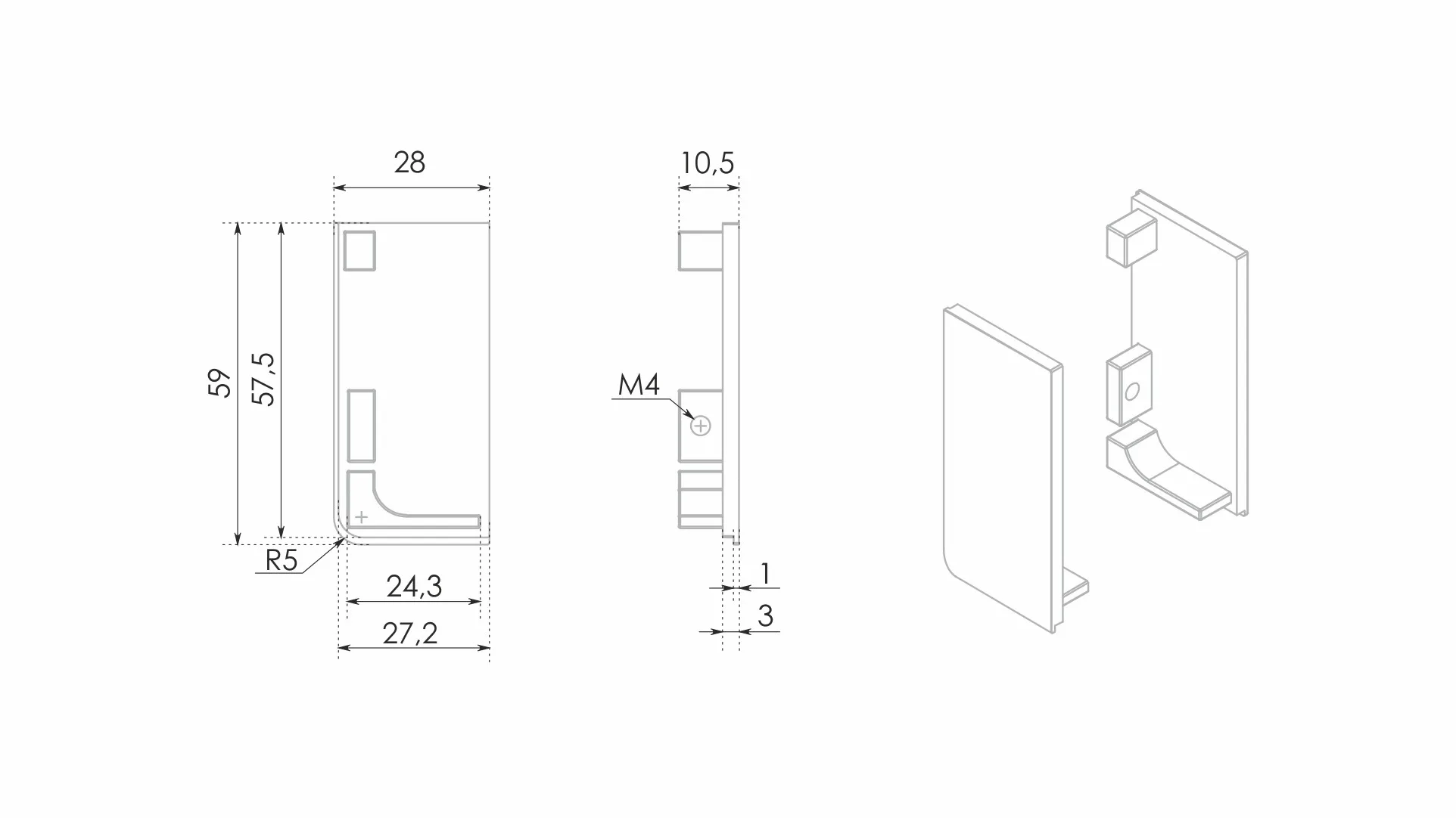 Заглушки GOLA BALANCE RZ051.04SC