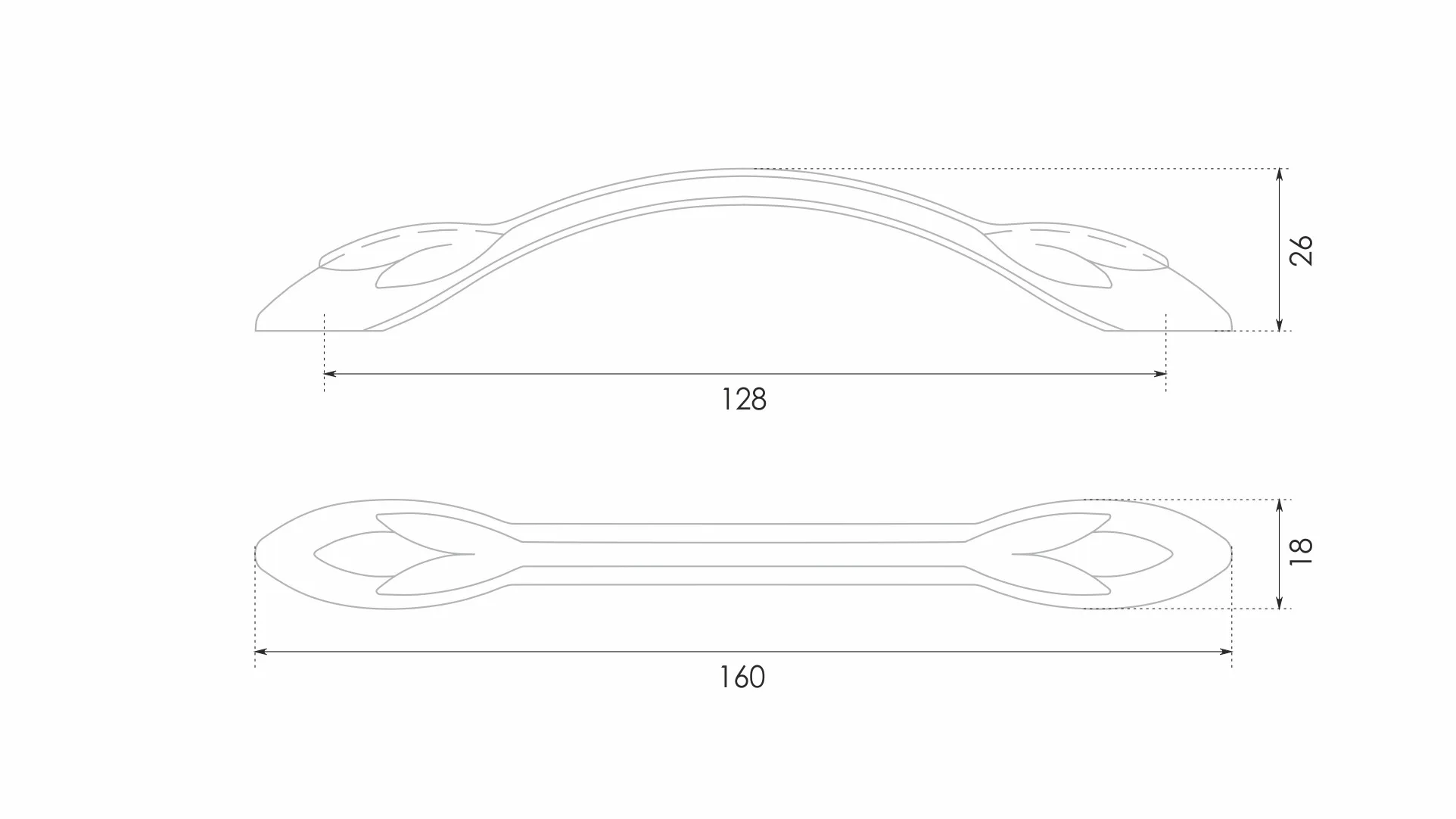 Мебельная ручка VITA RS507AP.1/128