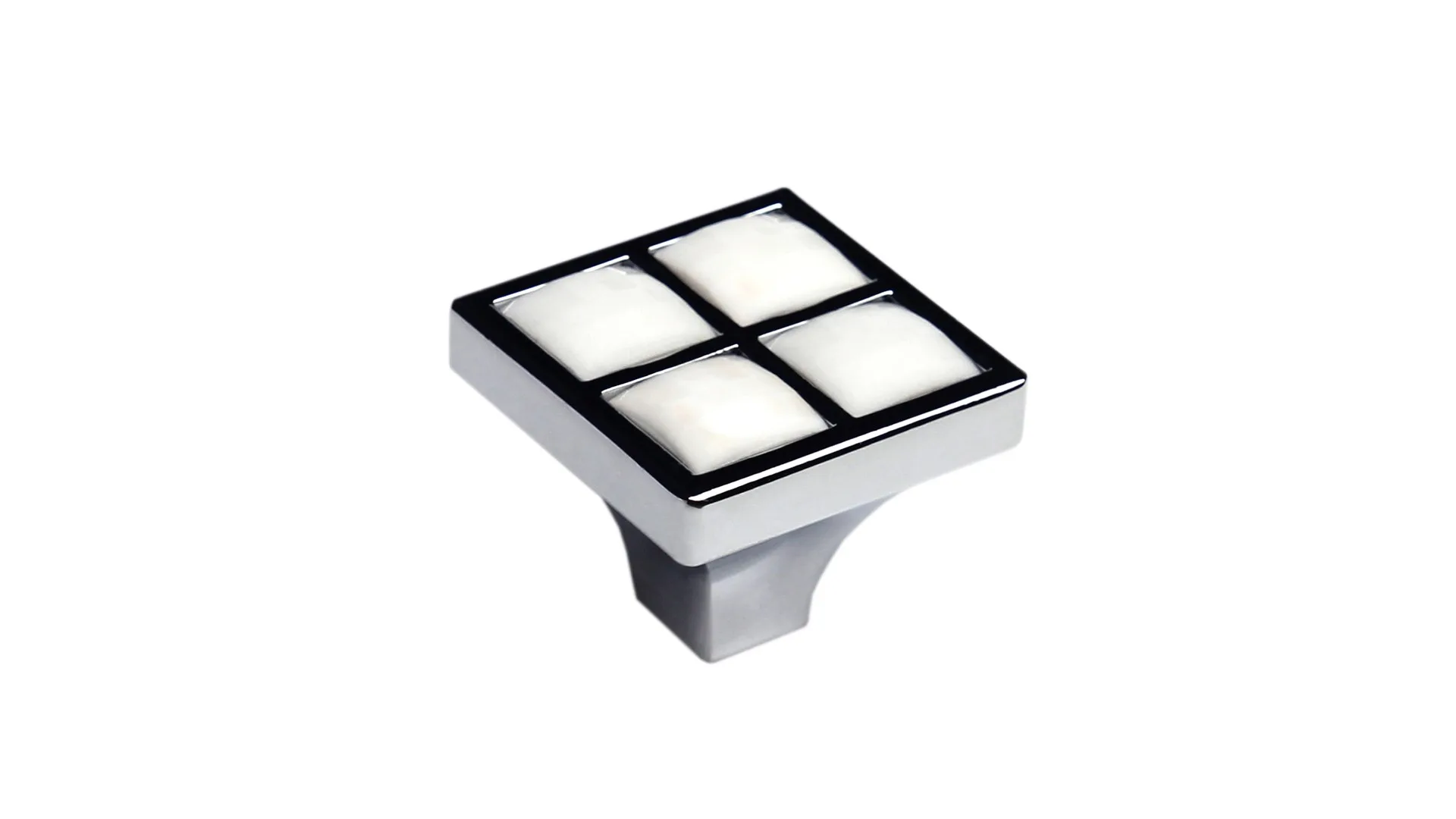 Мебельная ручка CRYSTAL RC411CP/CrW.4