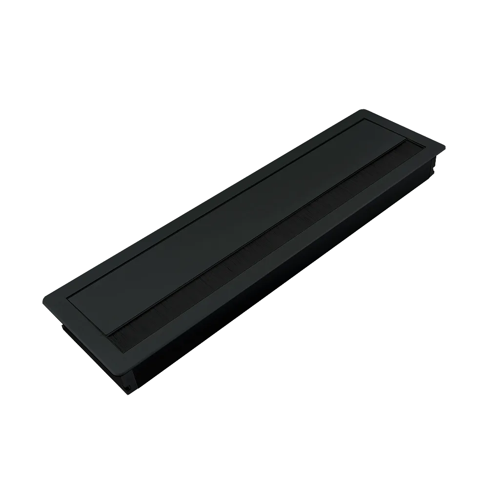 Пропуск для кабеля AQ PASS 80*280 черный брашированный