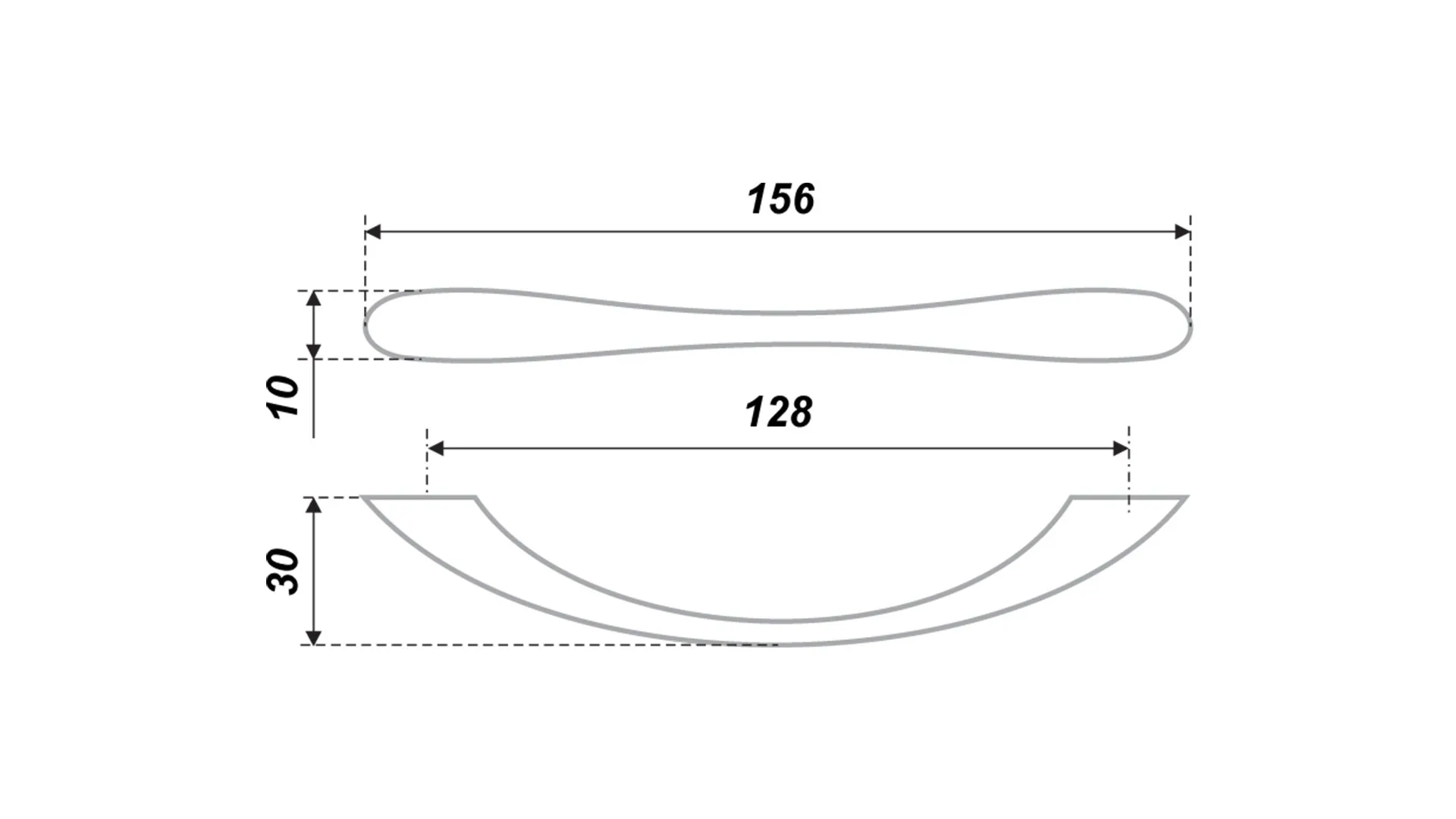 Мебельная ручка RS028SN.3/128