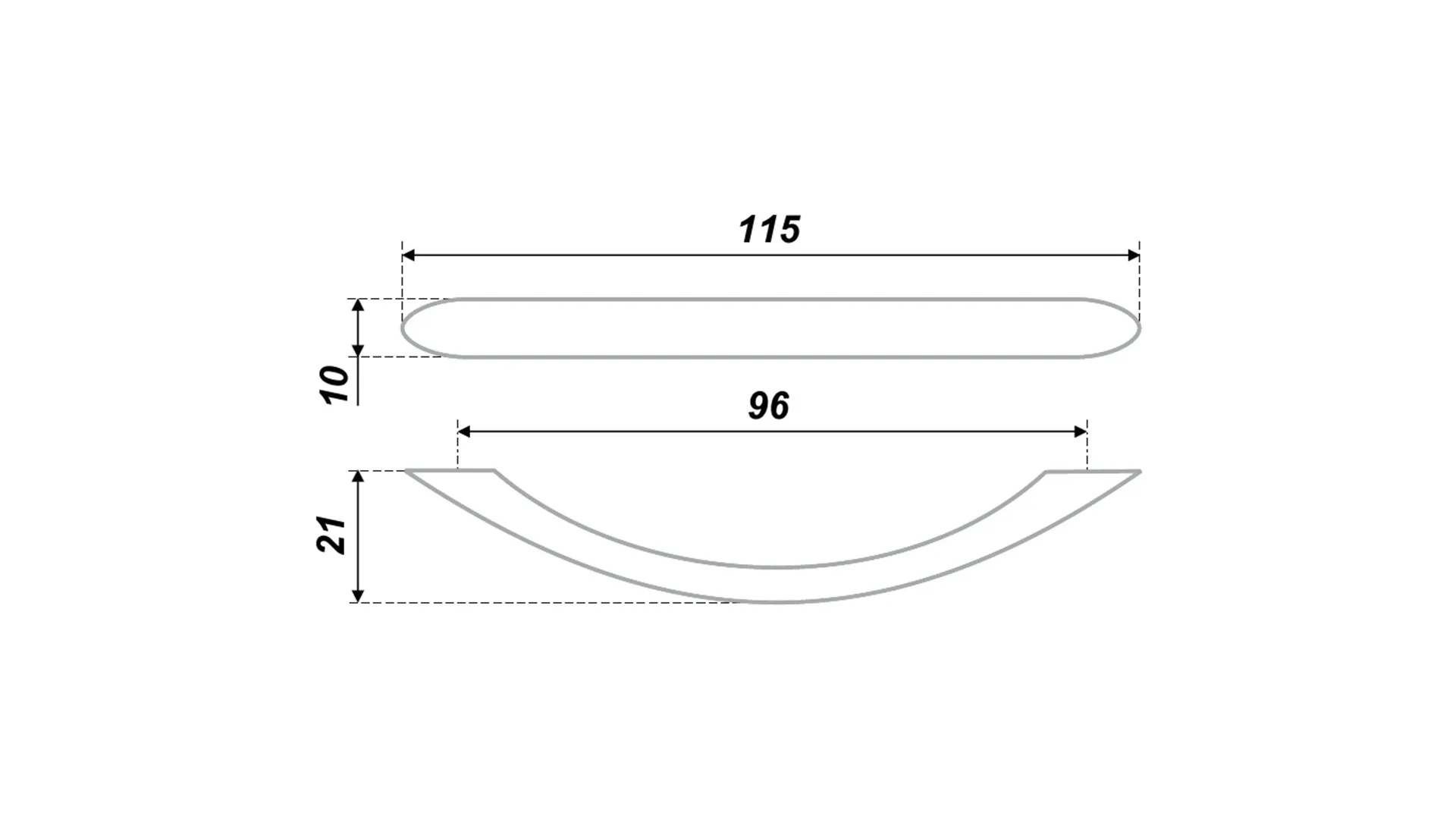 Мебельная ручка RS808SC.3/96
