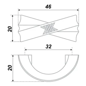 Мебельная ручка RS422EAB.4/32