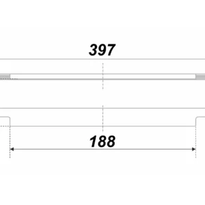 Мебельная ручка RT009SST.1/000/400