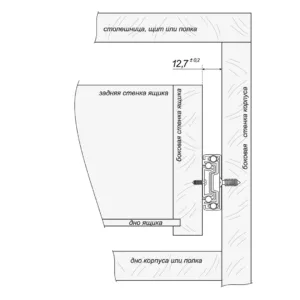 Шариковые направляющие PUSH DB4515Zn/450