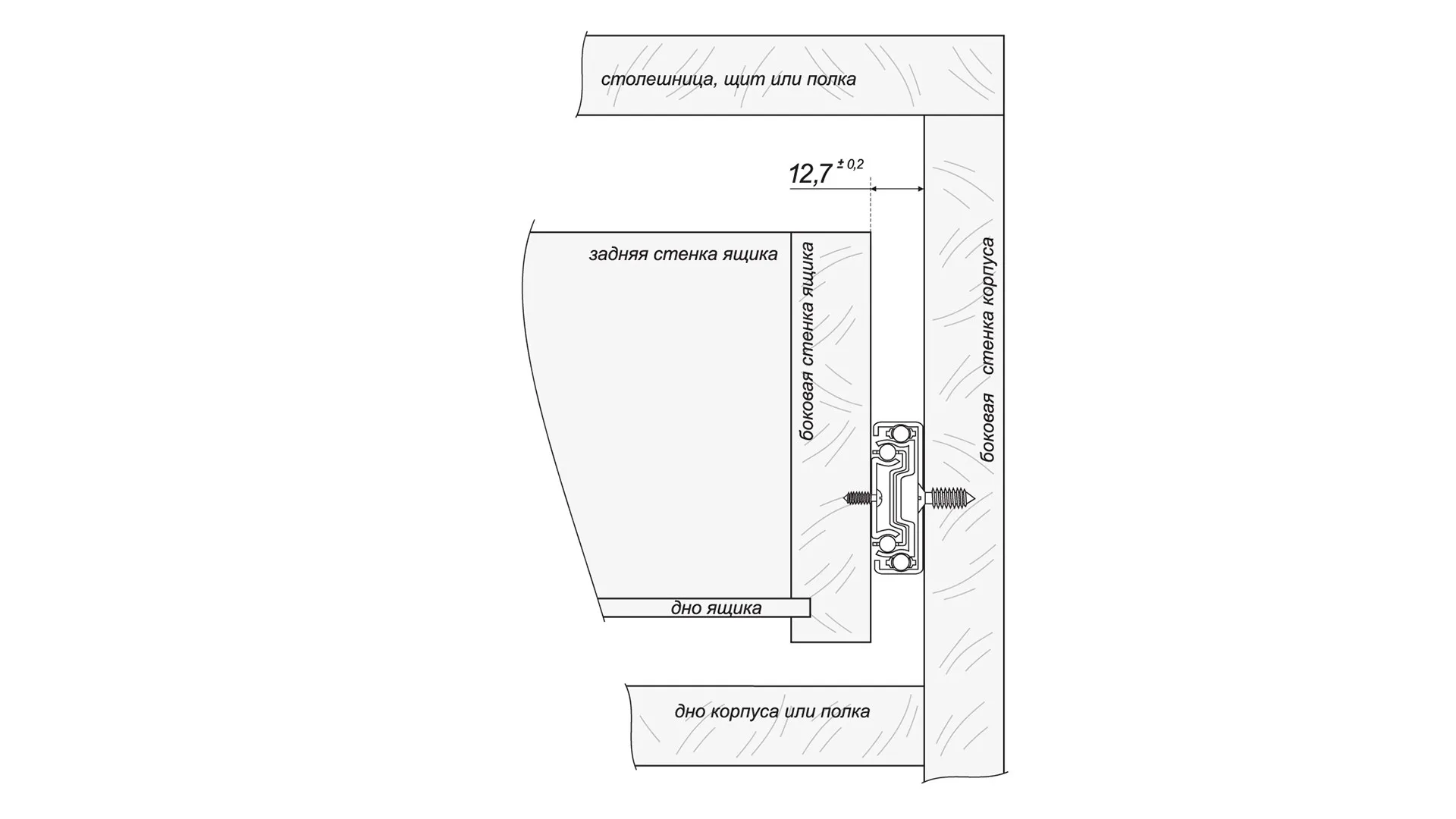 Шариковые направляющие PUSH DB4515Zn/300
