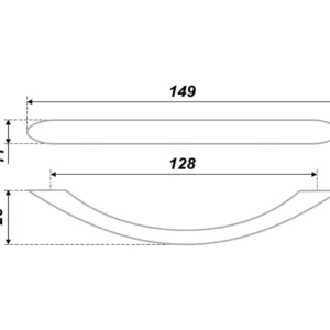 Мебельная ручка RS808CP.3/128