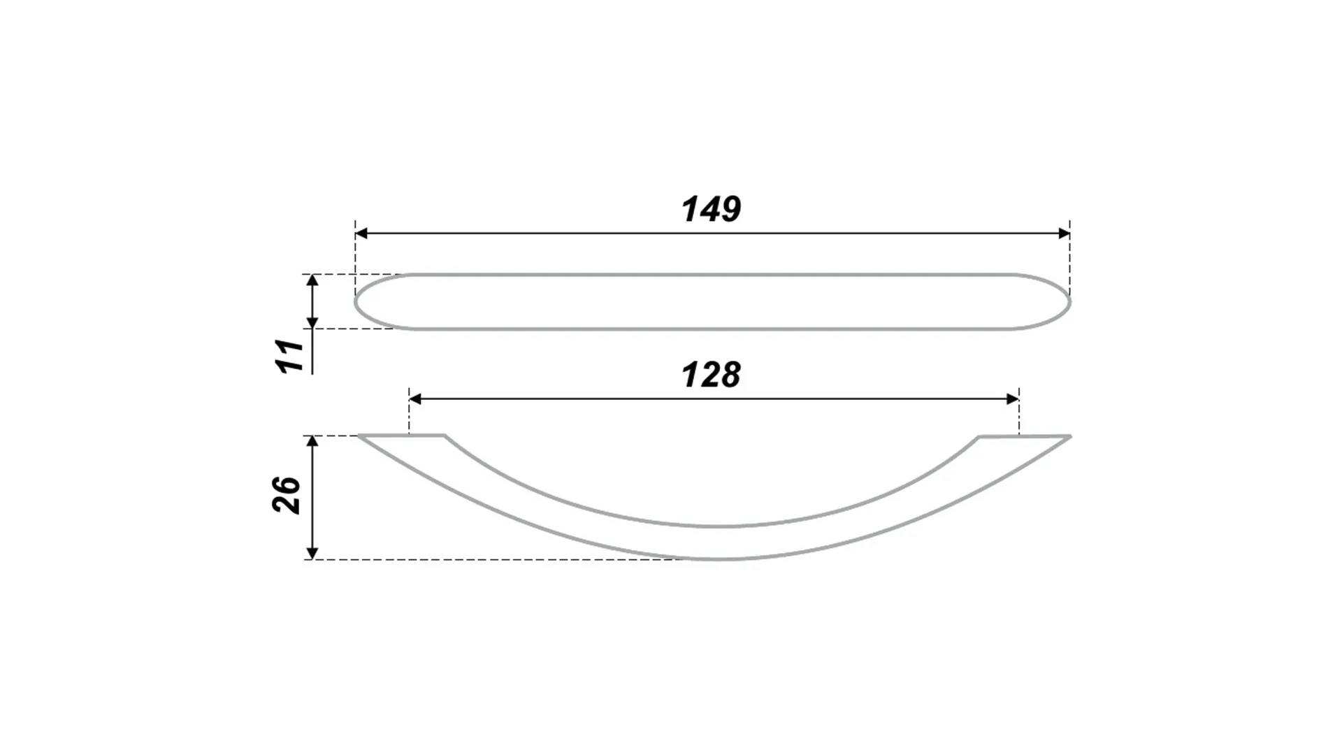 Мебельная ручка RS808SC.3/128
