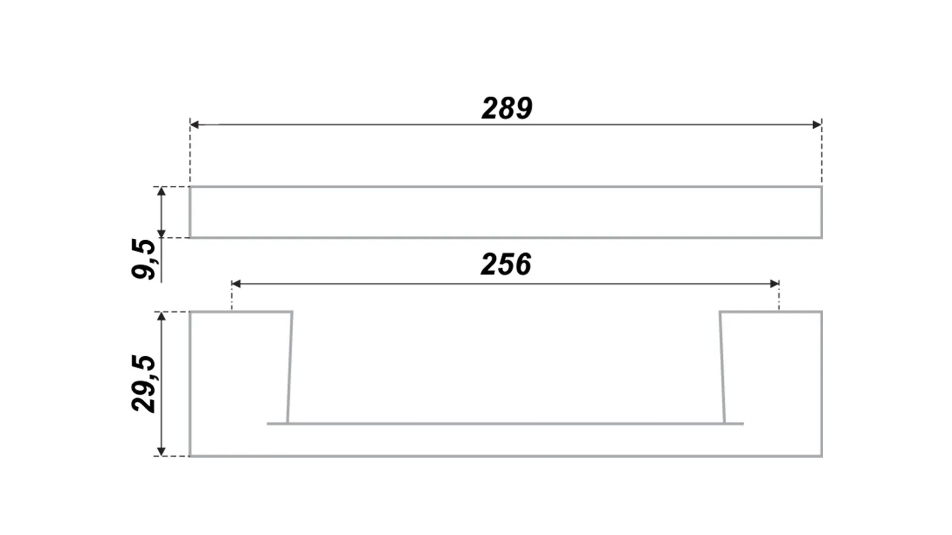 Мебельная ручка RS240SC.4/256