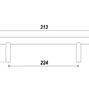 Мебельная ручка RR006SC.4/224