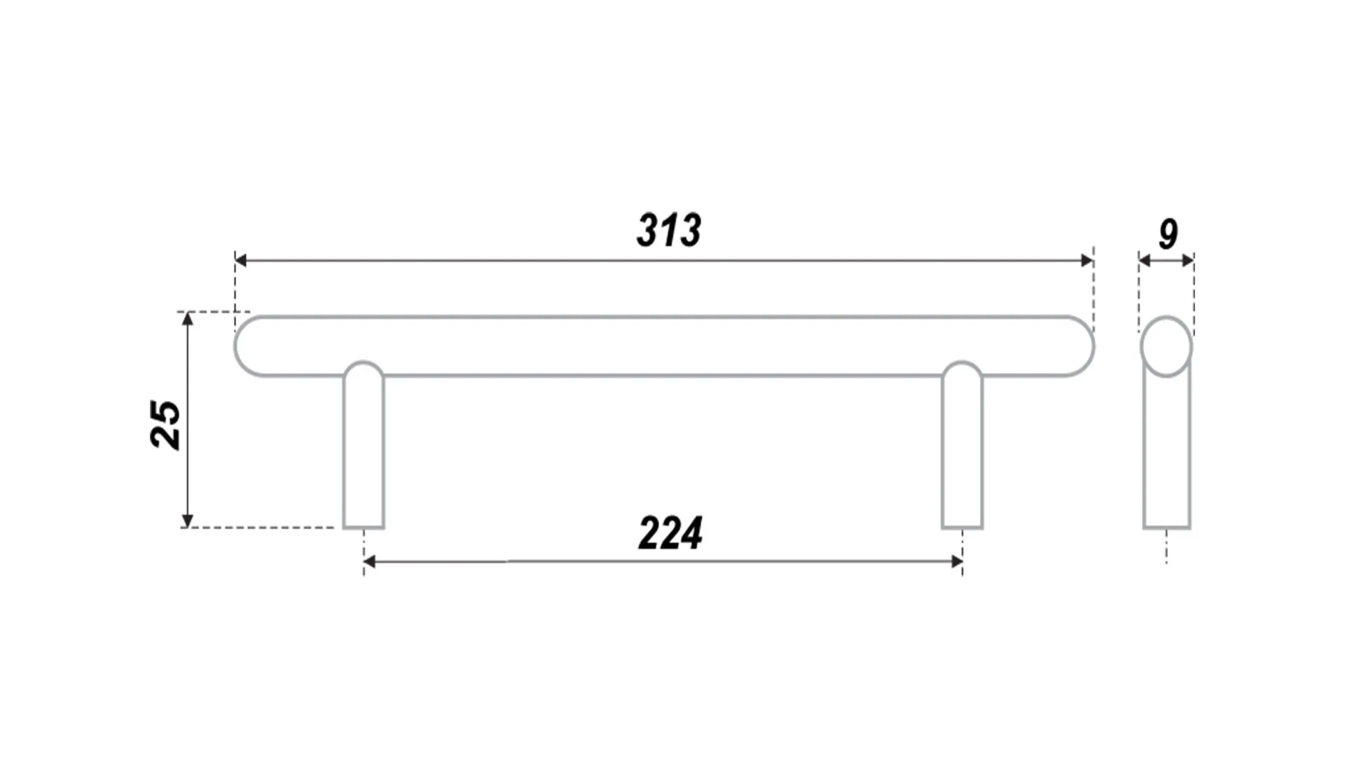 Мебельная ручка RR006SC.4/224