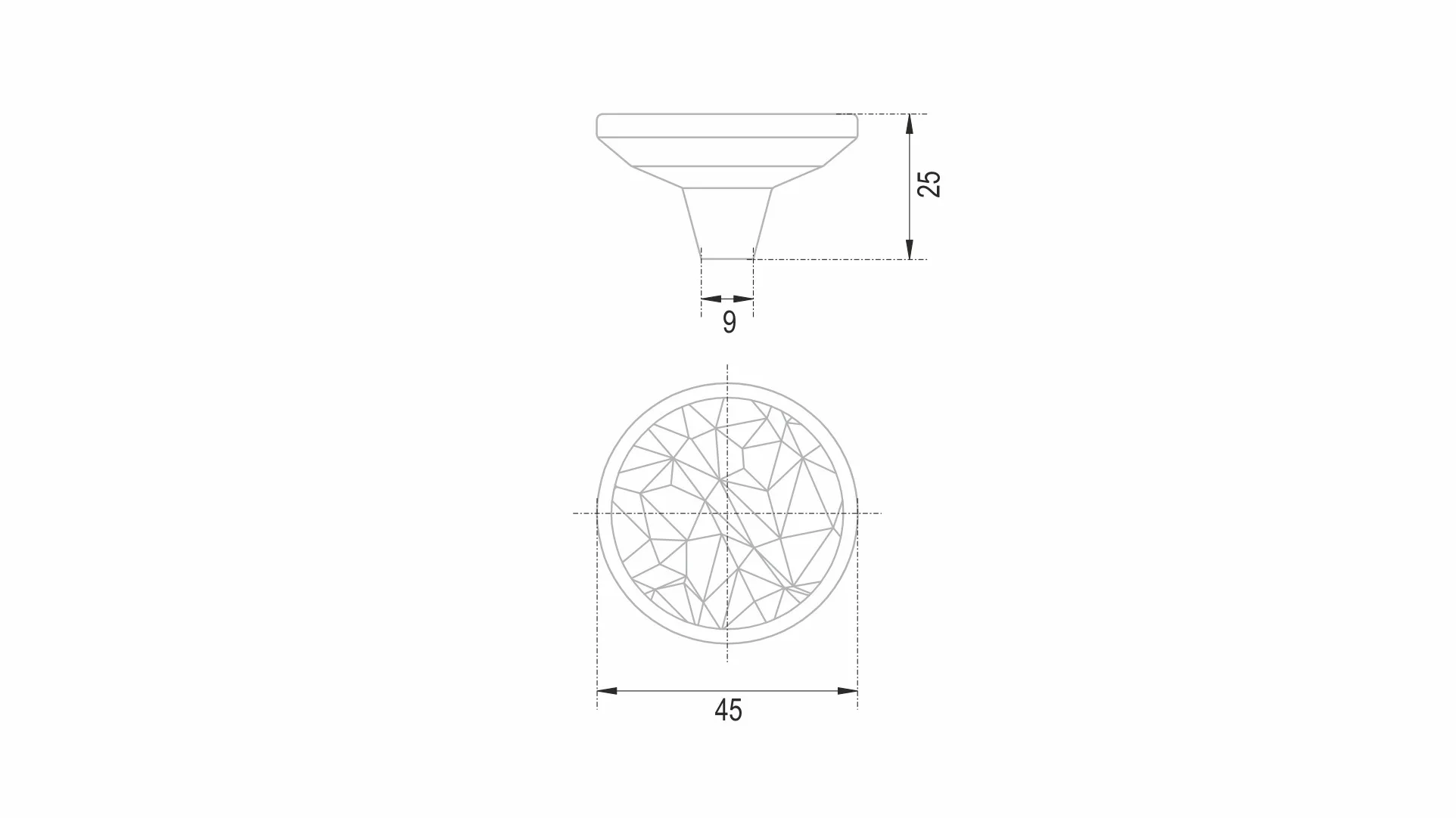Мебельная ручка SFERA FACTURA RC523GR.1/W