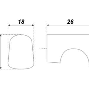 Мебельная ручка RC007CP.4