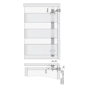 Мебельный замок Z409CP.4/500