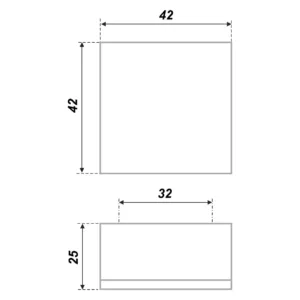 Мебельная ручка МАЛЕВИЧ RS074W.4/32