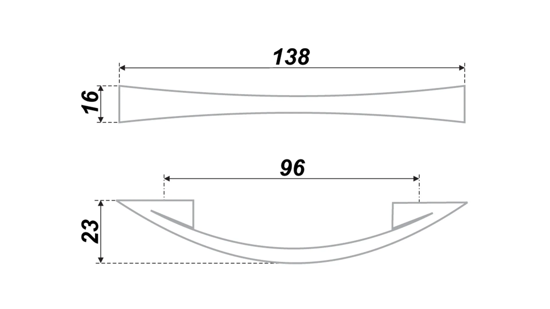 Мебельная ручка RS005SC.4/96
