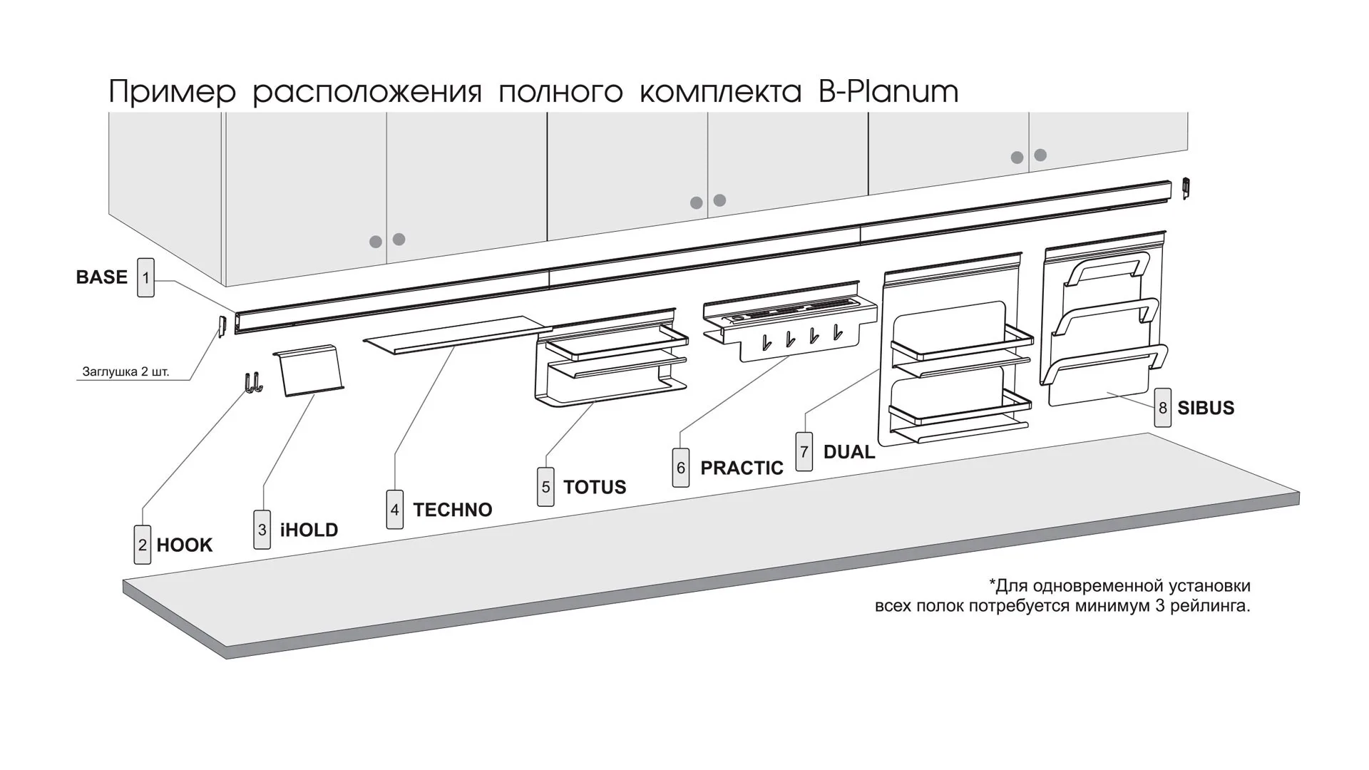 Полка TECHNO SRK121/CHMP