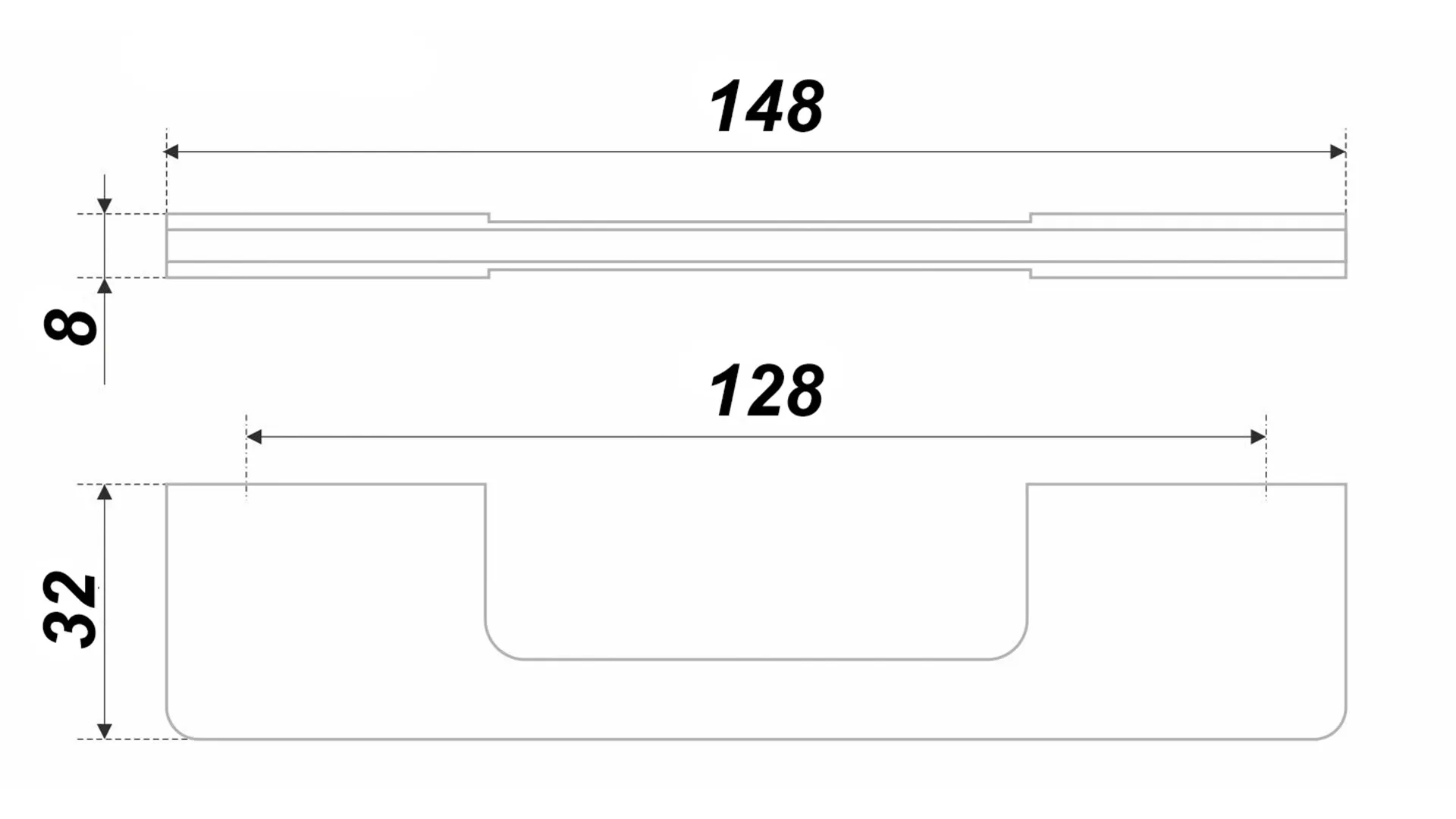 Мебельная ручка EOS RS193CP.4/128