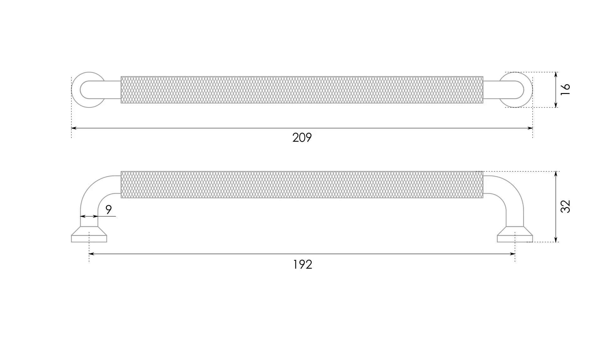 Мебельная ручка BOND RS324BL.4/192