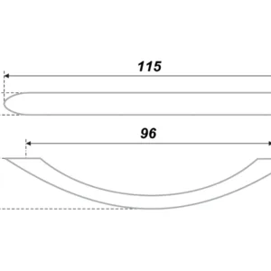 Мебельная ручка RS008SC.3/96