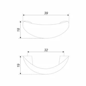 Мебельная ручка RS001CP.3/32