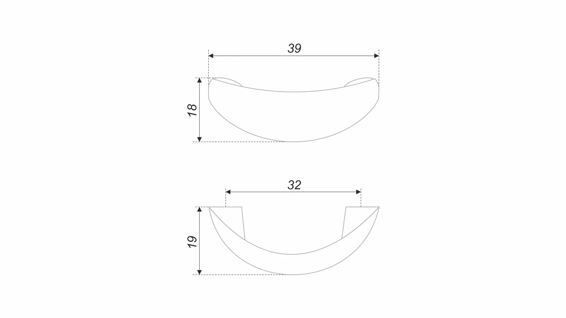 Мебельная ручка RS001CP.3/32
