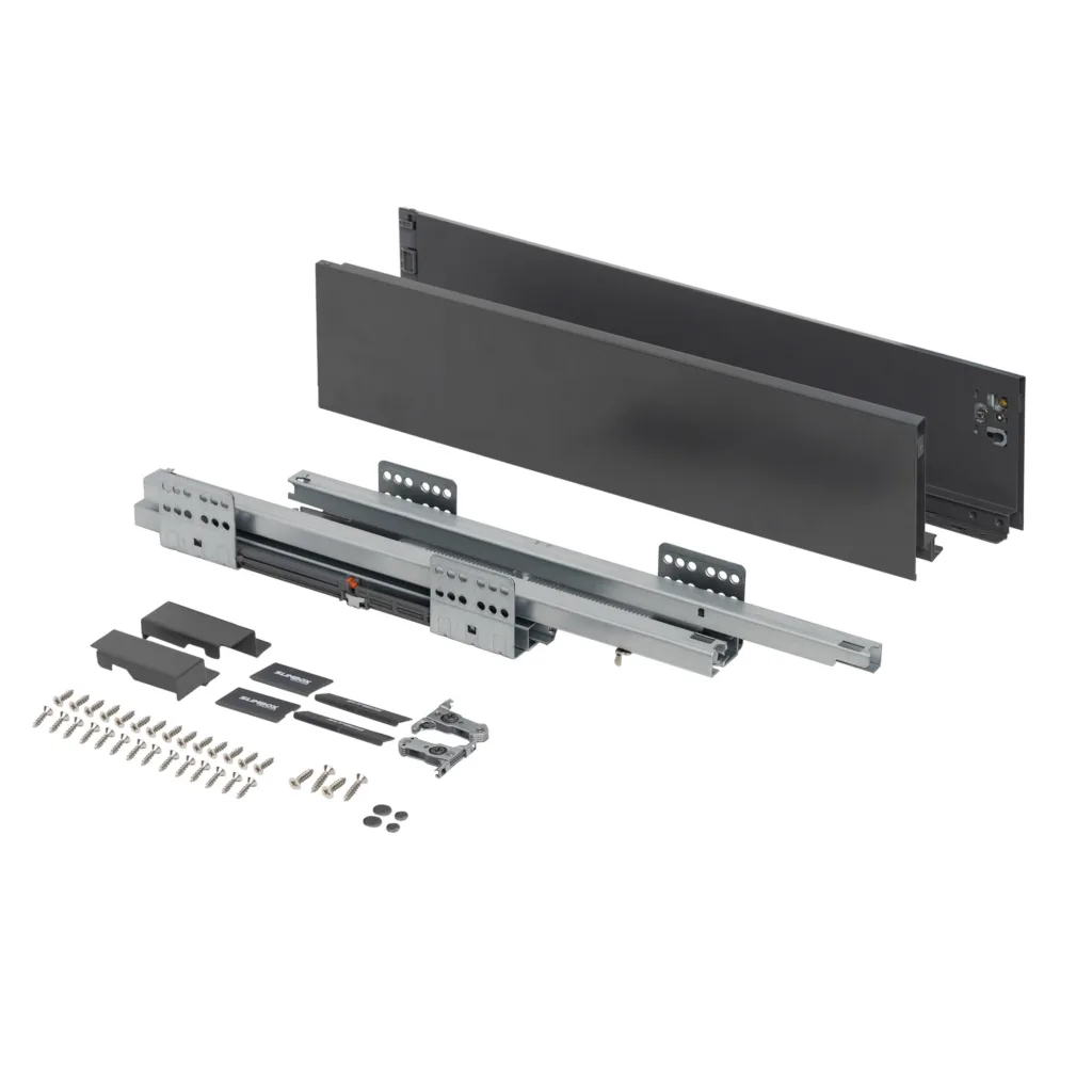 Система ящиков Slimbox Evolution L-400 H=116 графит SOFT CLOSE ДСП16мм
