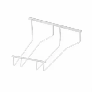 Держатель подвесной для бокалов двухрядный, белый AKS