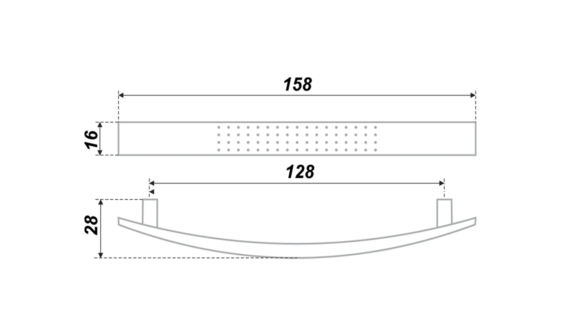 Мебельная ручка RS002SC.4/128