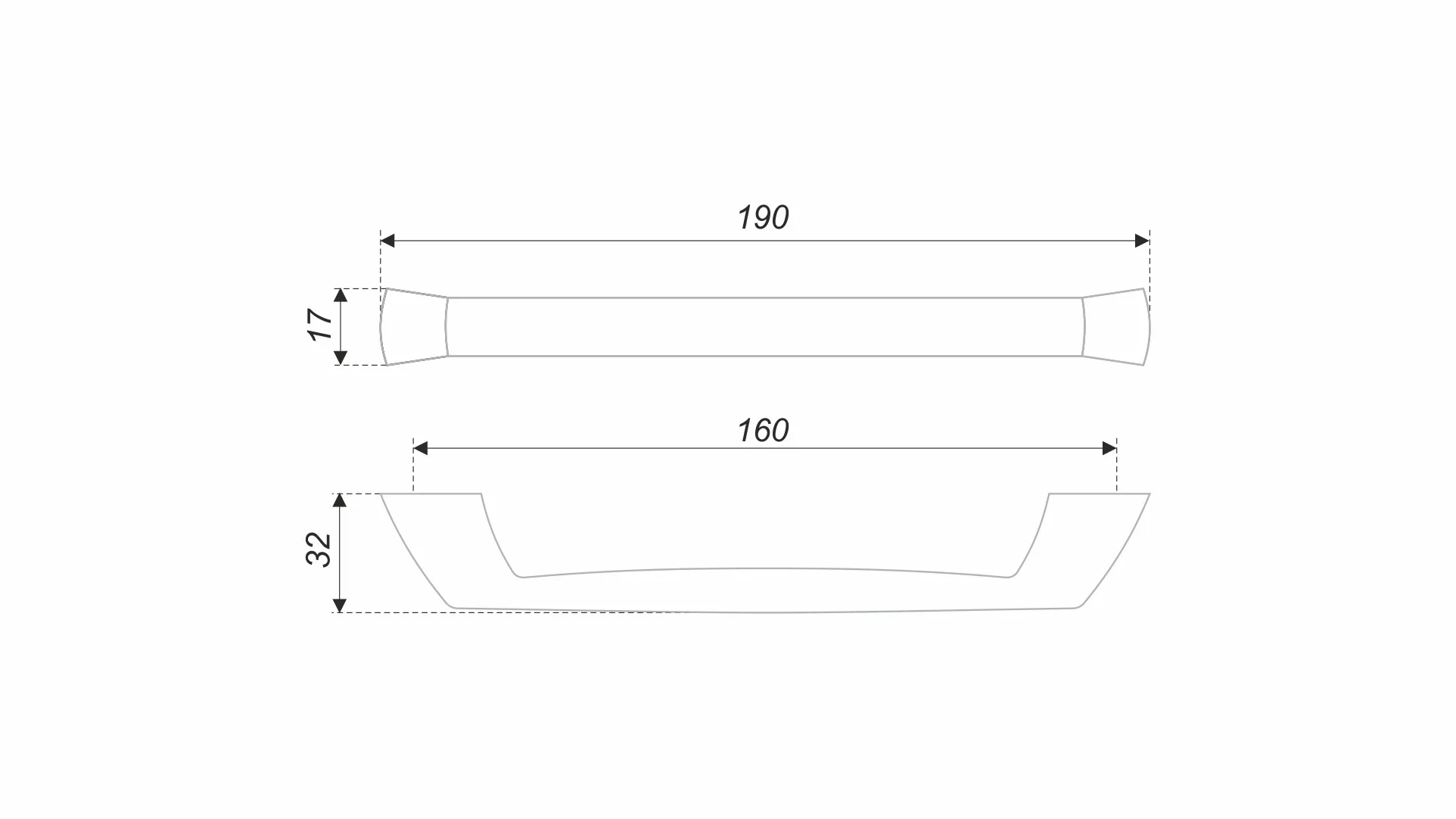 Мебельная ручка LUI RS188SN.4/160