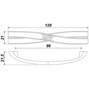 Мебельная ручка RS405BAZ.1/96