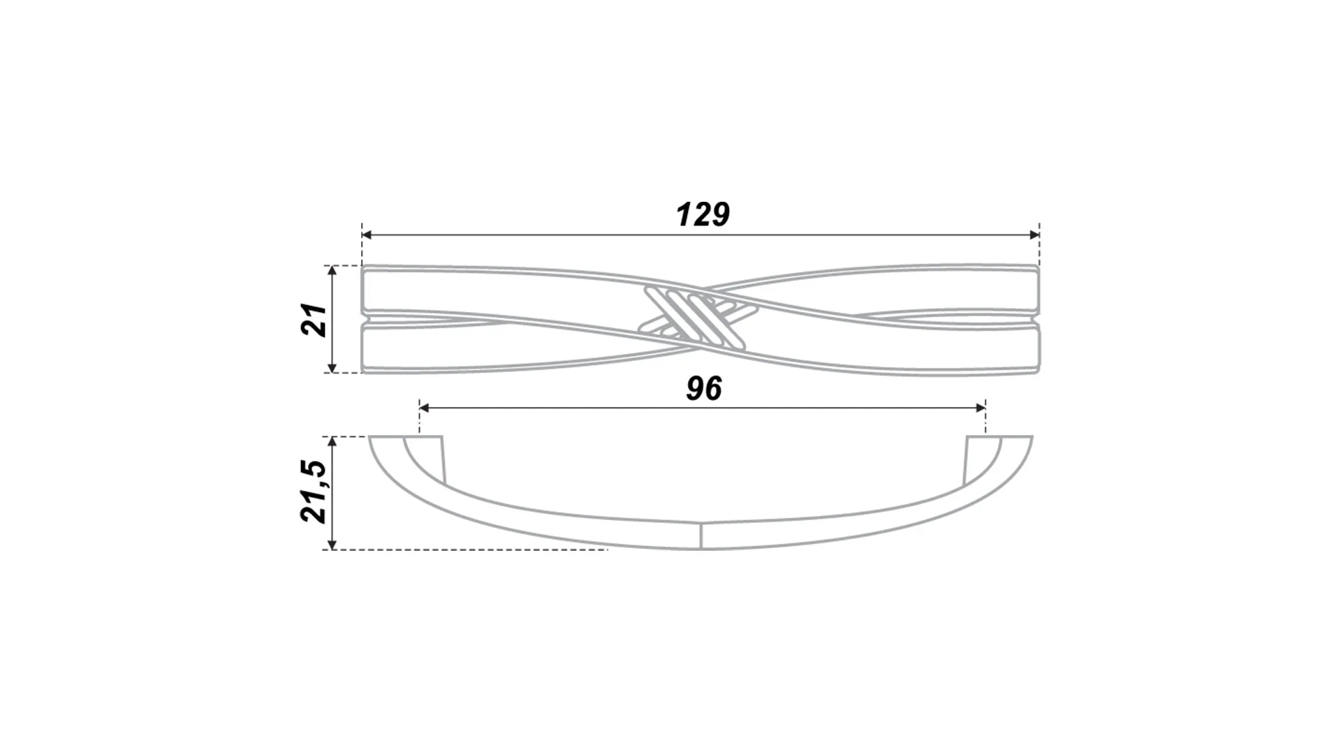 Мебельная ручка RS405BAZ.1/96