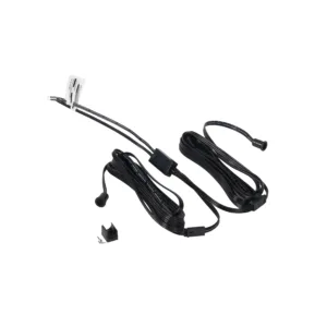 Выключатель бесконтактный на преграду, двойной, накладной/врезной, 12/24V, 60W/120W, D8мм, черный, без коннекторов, AKS