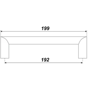 Мебельная ручка RS052BSN.4/192