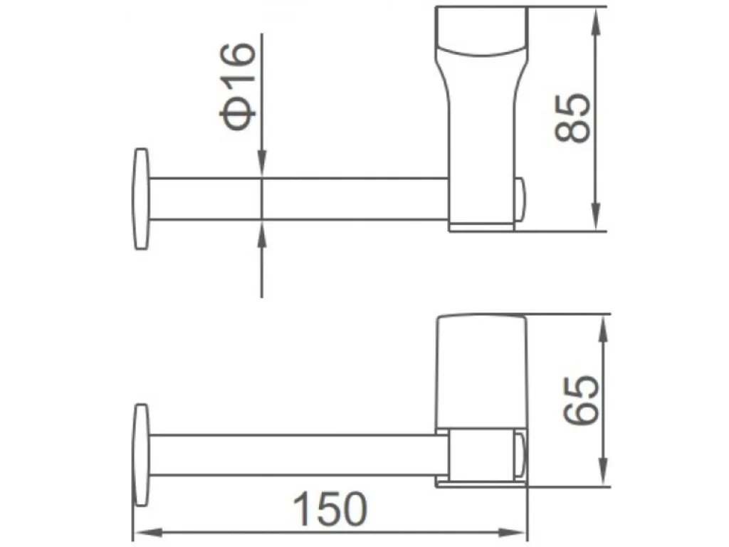Бумагодержатель, сталь, хром Ledeme L30303-4