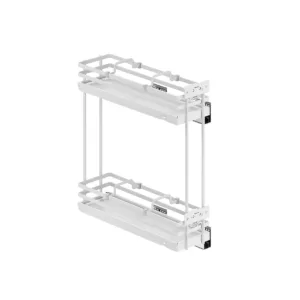 Выдвижная корзина-карго 200 FOCUS крепл.боковое/левое, белый PRIME by AKS