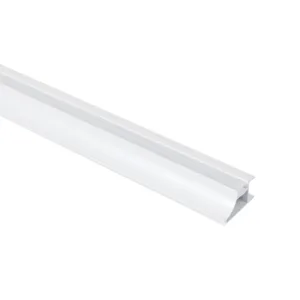 Профиль алюминиевый накладной/торцевой AVIOR, с экраном, цвет белый, 3м, AKS