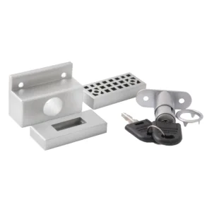 Замок для раздвижных 2-х дверей SENATOR механический серебро PL