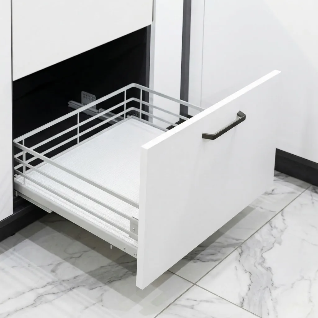 Выдвижная корзина 700 FOCUS, белый PRIME by AKS