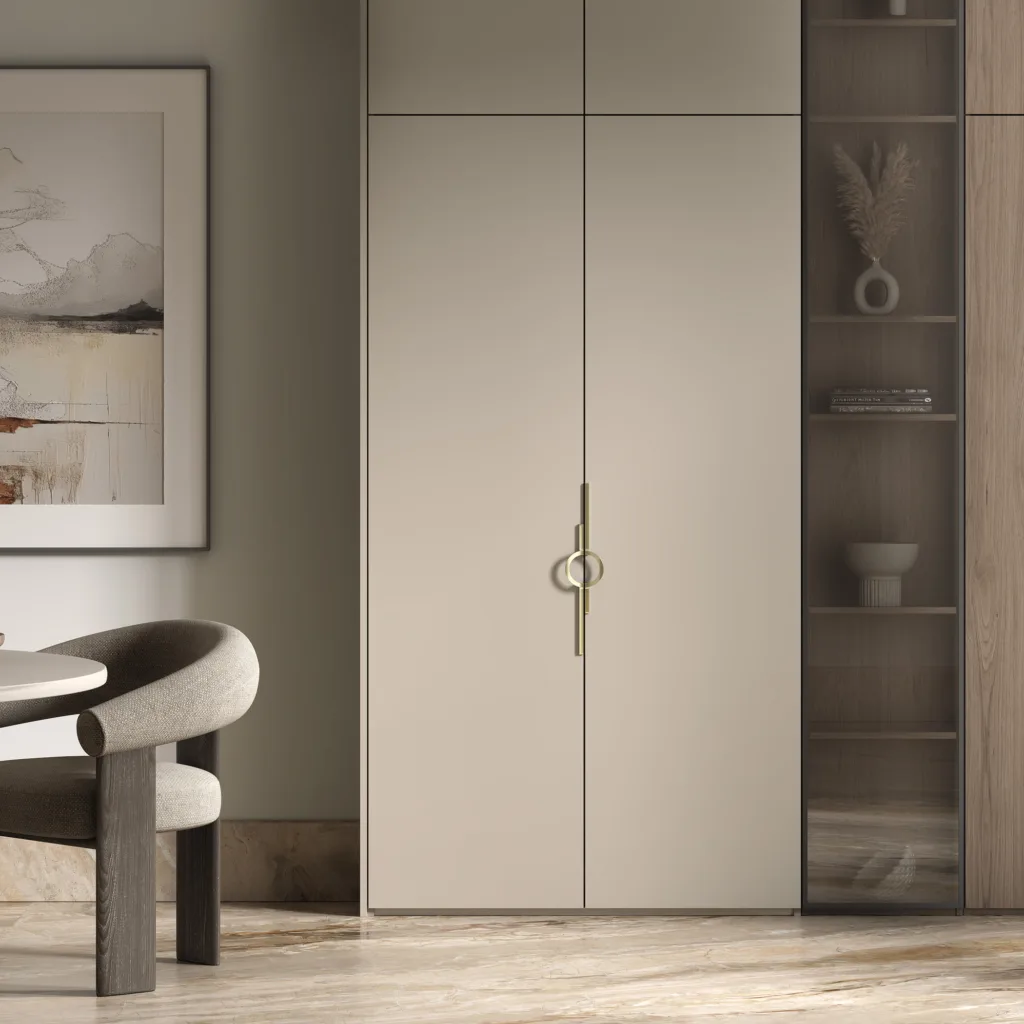 Ручка меб. скоба мет. ELEGANCA 256, брашированное золото, AKS
