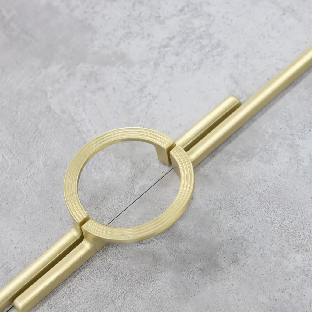 Ручка меб. скоба мет. ELEGANCA 256, брашированное золото, AKS