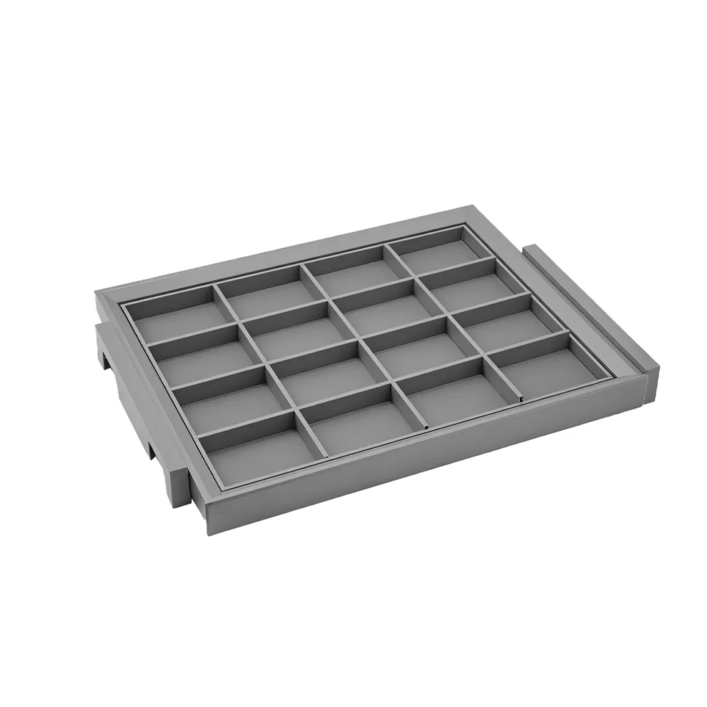 Выдвижная полка-органайзер 700 BRUNO для аксессуаров, графит PRIME by AKS