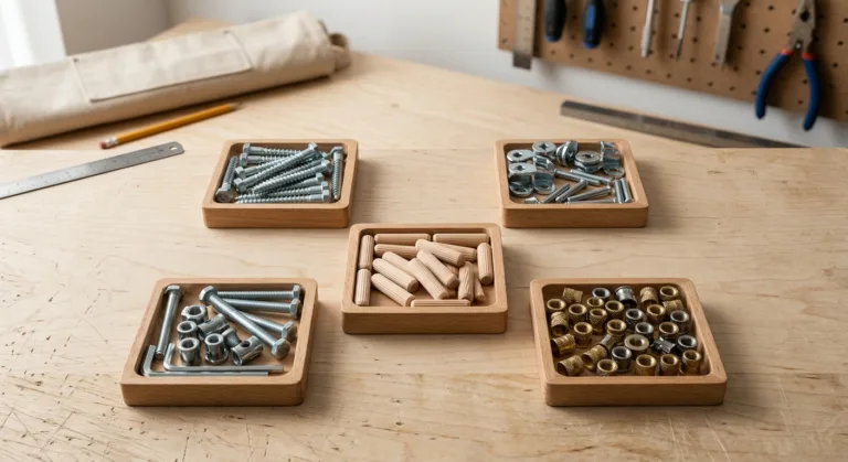 Как выбрать мебельный крепеж: конфирматы, стяжки, шканты, винты или футорки