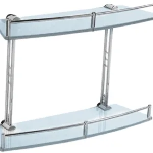 Полка в ванную, сталь + стекло, хром Ledeme L1920-2