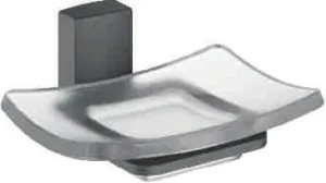 Мыльница, сталь + стекло, графит Ledeme L30302U