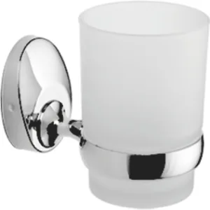 Стакан для зубной щетки, сталь + стекло, хром Ledeme L3306
