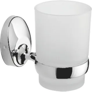 Стакан для зубной щетки, сталь + стекло, хром Ledeme L3306